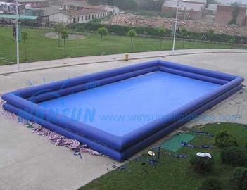 Çin Çocuklar / Yetişkinler İçin Çift Lastik Dikdörtgen Şişme Yüzme Havuzu Fabrika