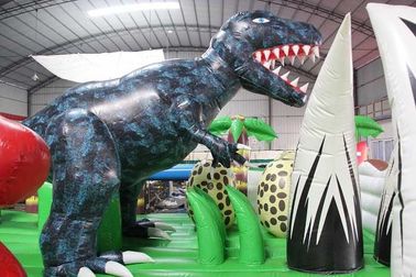 Çin Dinozor Temalı Şişme Fun City, Ticari Çocuk Şişme Jumper Fabrika