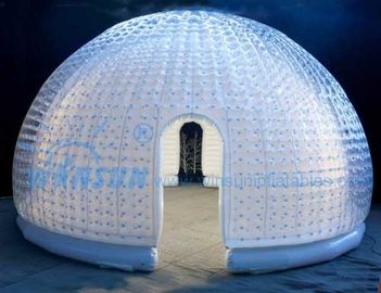 Çin Güzel Temizle Şişme Kabarcık Çadır, 6m Çap Havai Fişek Dome Çadır Fabrika