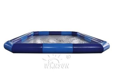 Mavi Renk Büyük Şişme Yüzme Havuzu / Çocuklar İçin Hava Geçirmez Havuz