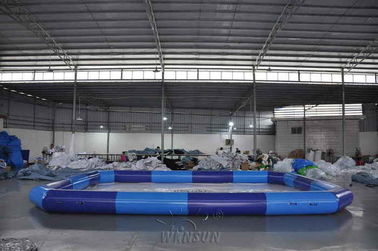 Çin Mavi Renk Büyük Şişme Yüzme Havuzu / Çocuklar İçin Hava Geçirmez Havuz Fabrika