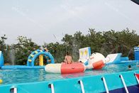 Eğlence Parkı İçin Büyük Boy Ticari Şişme Su Parkı / Engel Kursu Tedarikçi