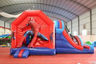 Eğlence Parkı İçin Slayt ile Örümcek Adam Trambolin Şişme Sıçrama Ev Tedarikçi