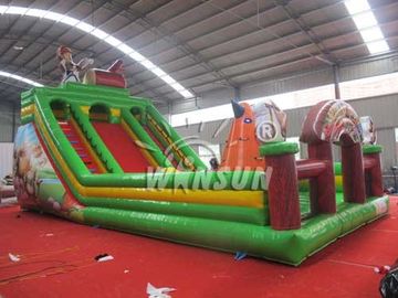 Çin Boonie Bears Themed Big Blow Up Slide, Çocuk Şişme Slaytları Fabrika