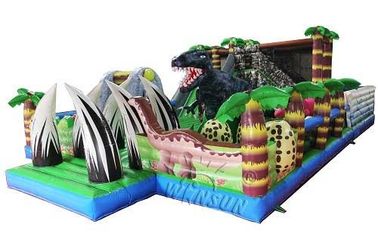 Dinozor Temalı Şişme Fun City, Ticari Çocuk Şişme Jumper